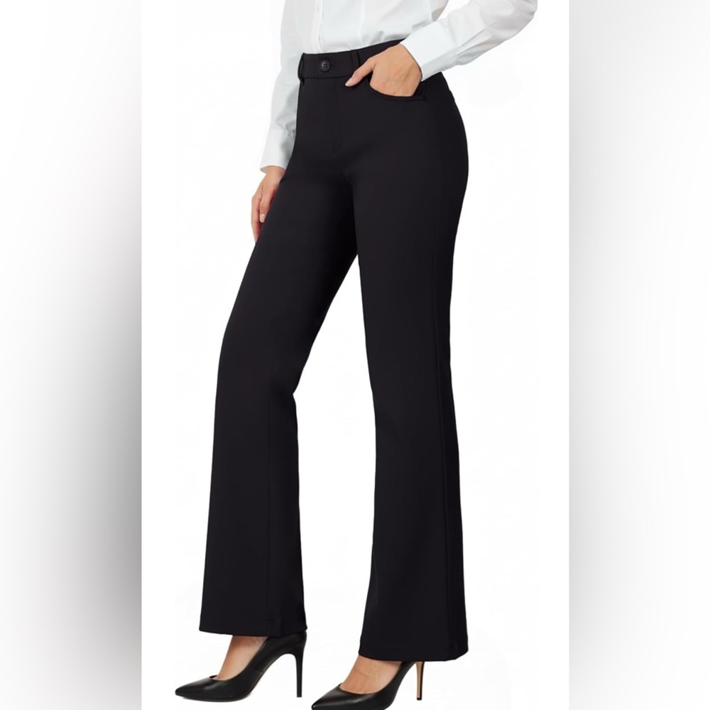 New -Small Elegant Black Women's Pants
 office classic black straight trousers